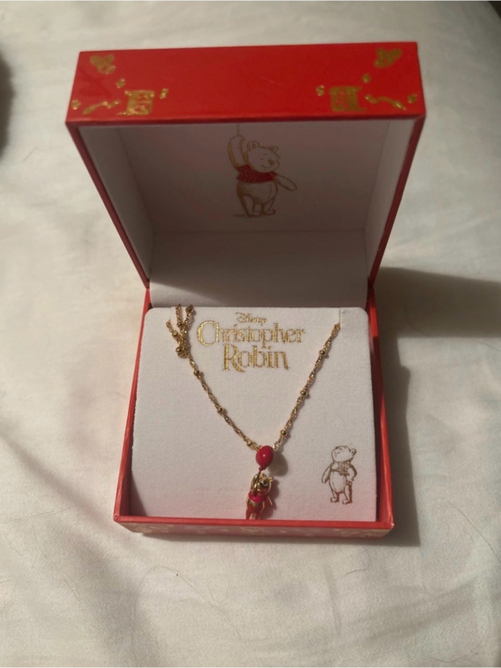 disney x rock love winnie the pooh necklace